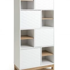 The Surprise Price - Habitat Zander Tall Shelving Unit Two Tone Bookcases And Shelving