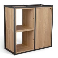 Free Shipping - Habitat Loft Living Short Shelving Unit Light Oak Bookcases And Shelving