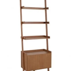 On Sale - Habitat Jessie 2 Door Ladder Shelf Walnut Bookcases And Shelving