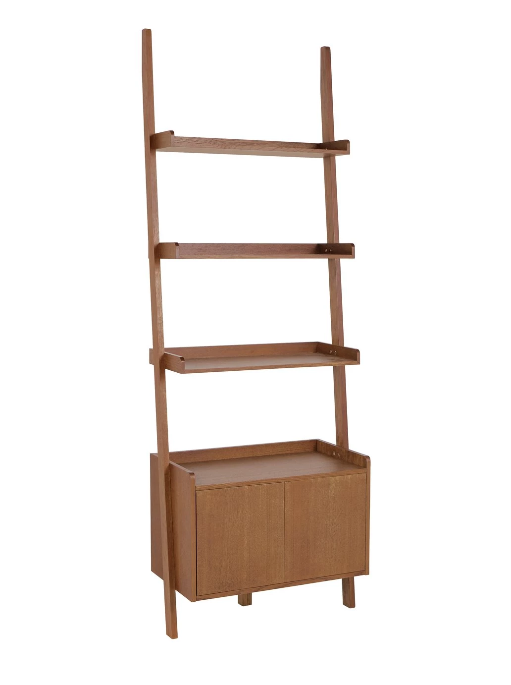 On Sale - Habitat Jessie 2 Door Ladder Shelf Walnut Bookcases And Shelving