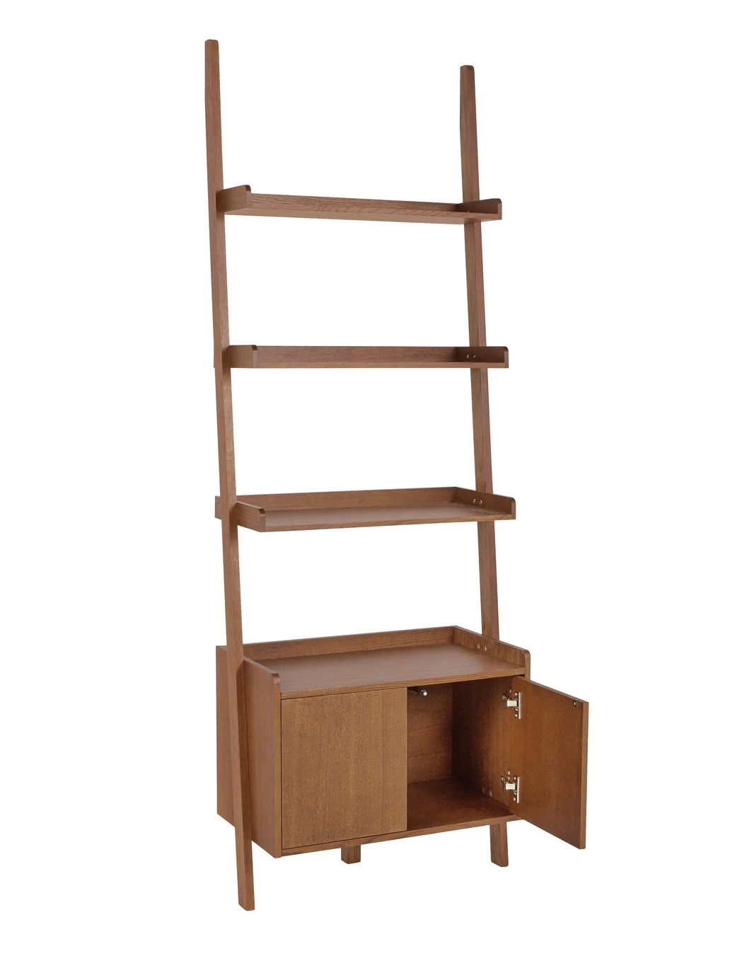 On Sale - Habitat Jessie 2 Door Ladder Shelf Walnut Bookcases And Shelving - Image 4