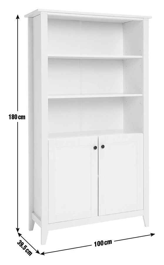 Shipping Included - Habitat Minato Wide Bookcase White Storage - Image 3