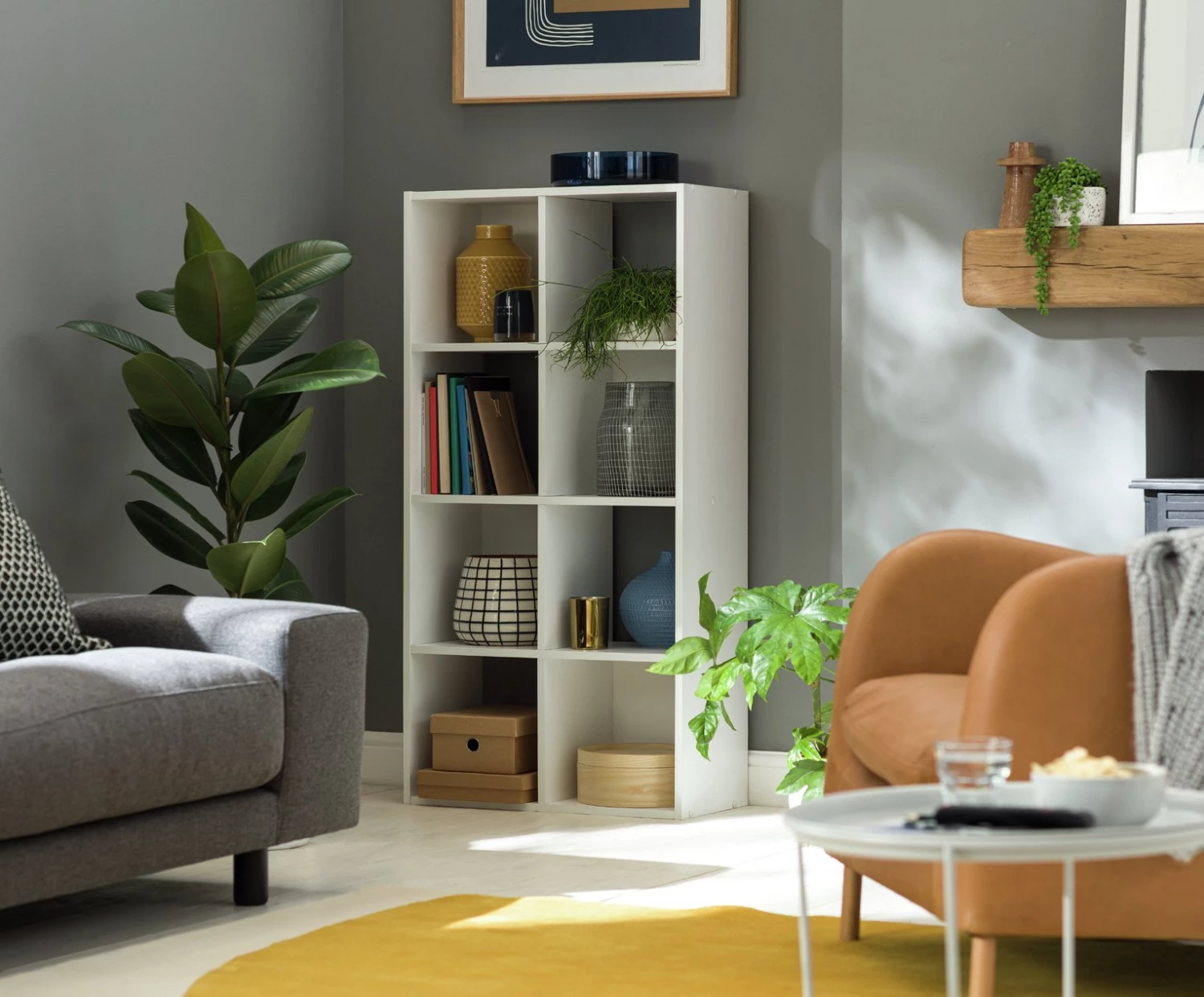 Shipping Included - Habitat Squares 8 Cube Storage Unit Grey Storage - Image 2