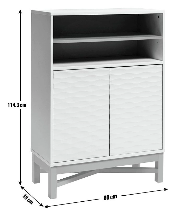 Discount - Habitat Zander Solid Wood Deep Shelving Unit Grey Storage - Image 3