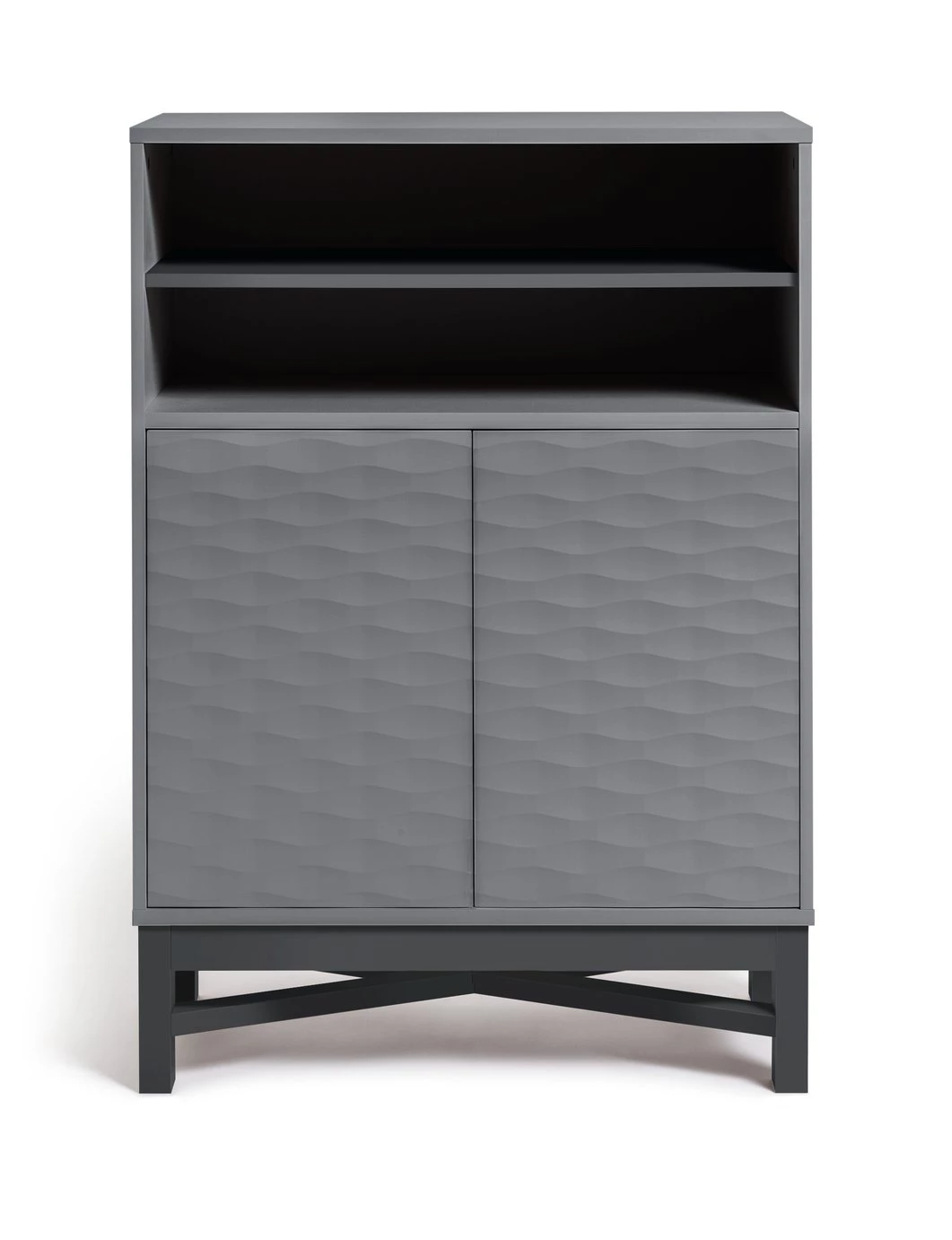 Discount - Habitat Zander Solid Wood Deep Shelving Unit Grey Storage - Image 4