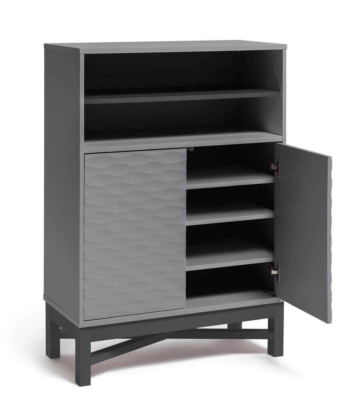 Discount - Habitat Zander Solid Wood Deep Shelving Unit Grey Storage - Image 6