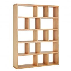 Flash Sale - Habitat Hopkins Tall & Wide Bookcase Oak Bookcases And Shelving