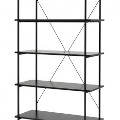 The Surprise Price - Habitat Huckley 5 Tier Steel Shelving Unit Black Storage