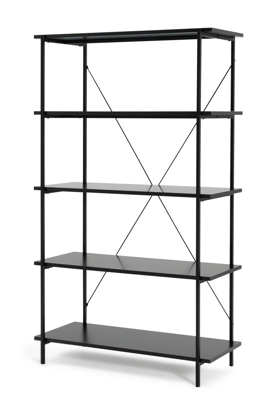 The Surprise Price - Habitat Huckley 5 Tier Steel Shelving Unit Black Storage