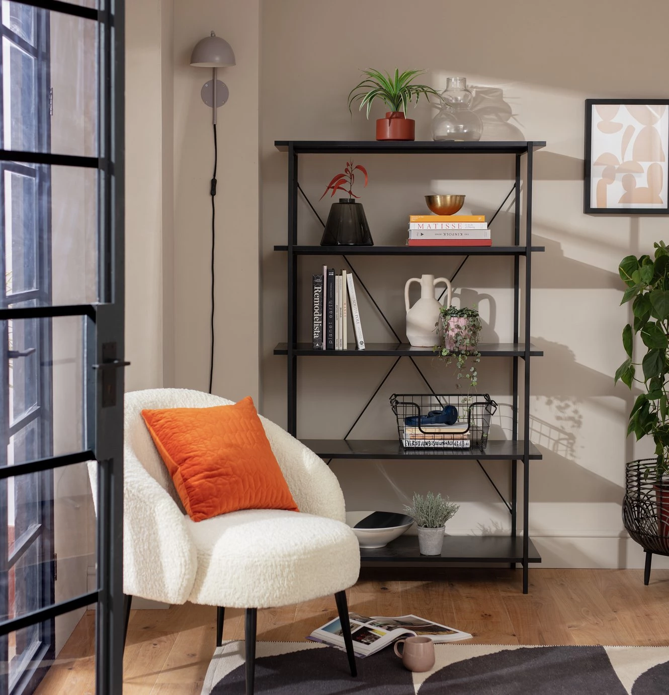 The Surprise Price - Habitat Huckley 5 Tier Steel Shelving Unit Black Storage - Image 2