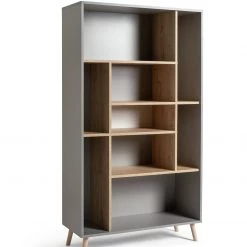 Flash Sale - Habitat Skandi Wide Shelving Unit Grey Storage