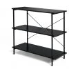 Best Price - Habitat Huckley 3 Tier Steel Shelving Unit Black Bookcases And Shelving
