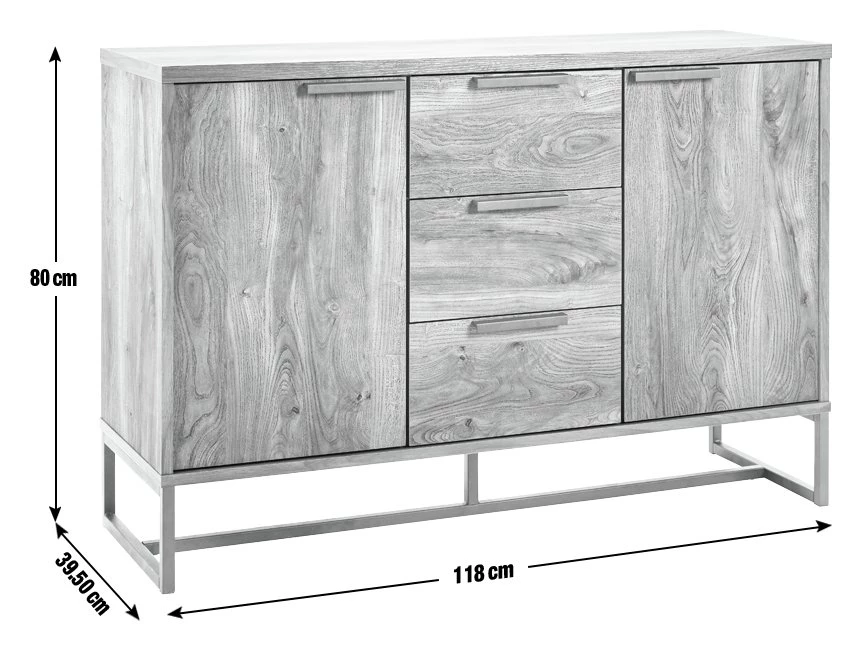 On Sale - Habitat Nomad Large Sideboard Oak Effect Storage - Image 10