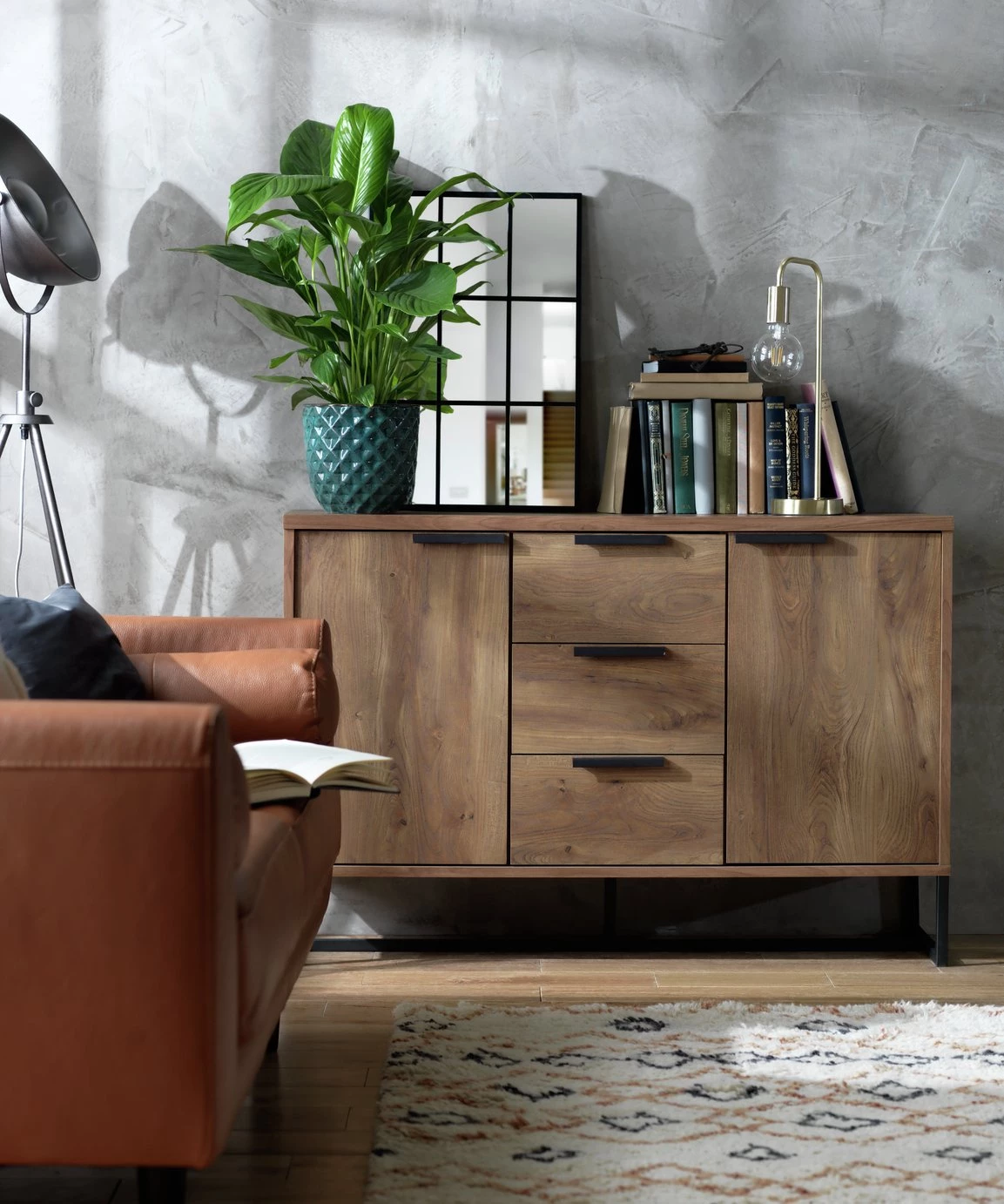 On Sale - Habitat Nomad Large Sideboard Oak Effect Storage - Image 11