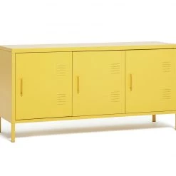 Shipping Included - Habitat 3 Door Locker Mustard Storage