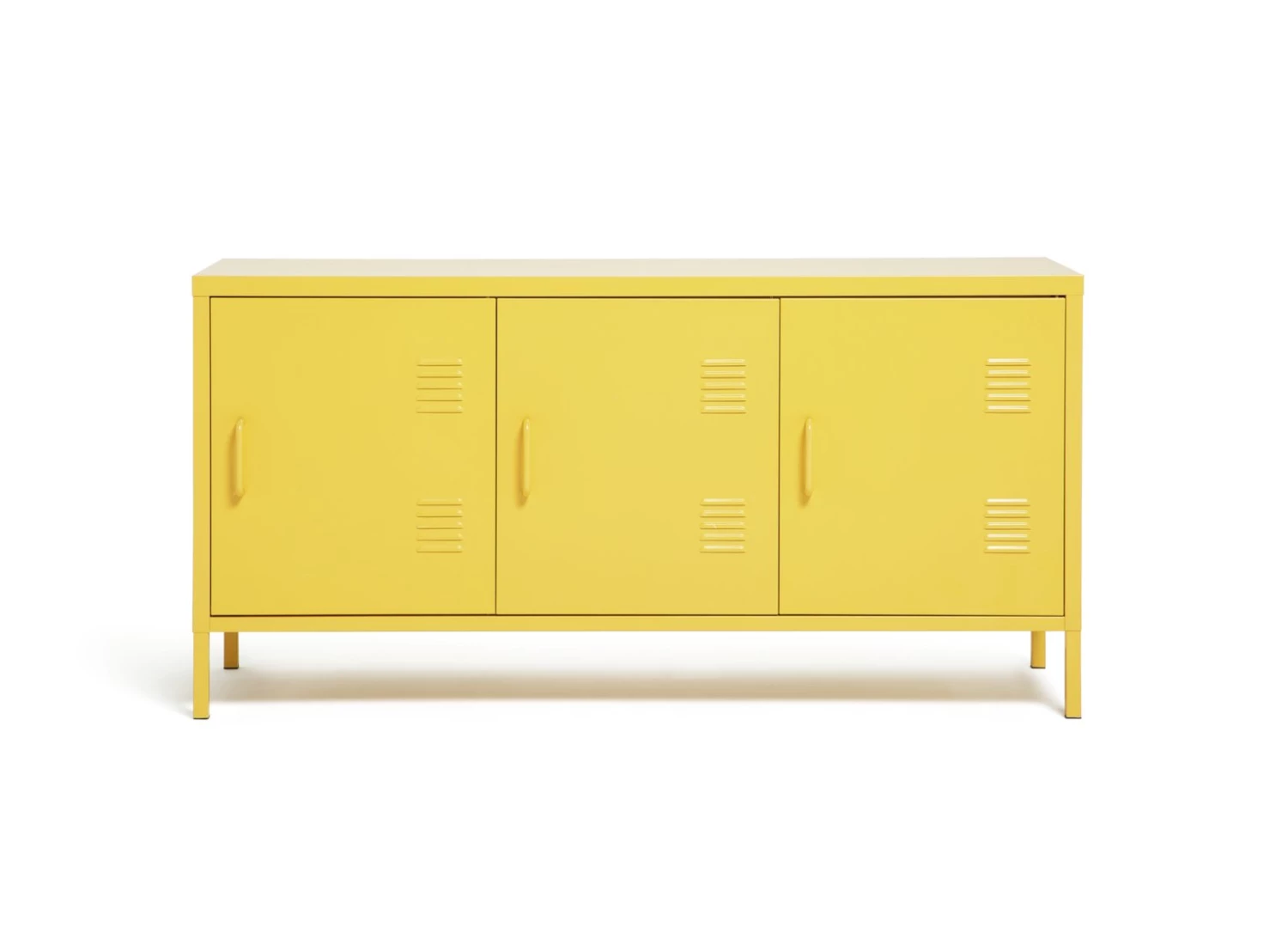 Shipping Included - Habitat 3 Door Locker Mustard Storage - Image 2
