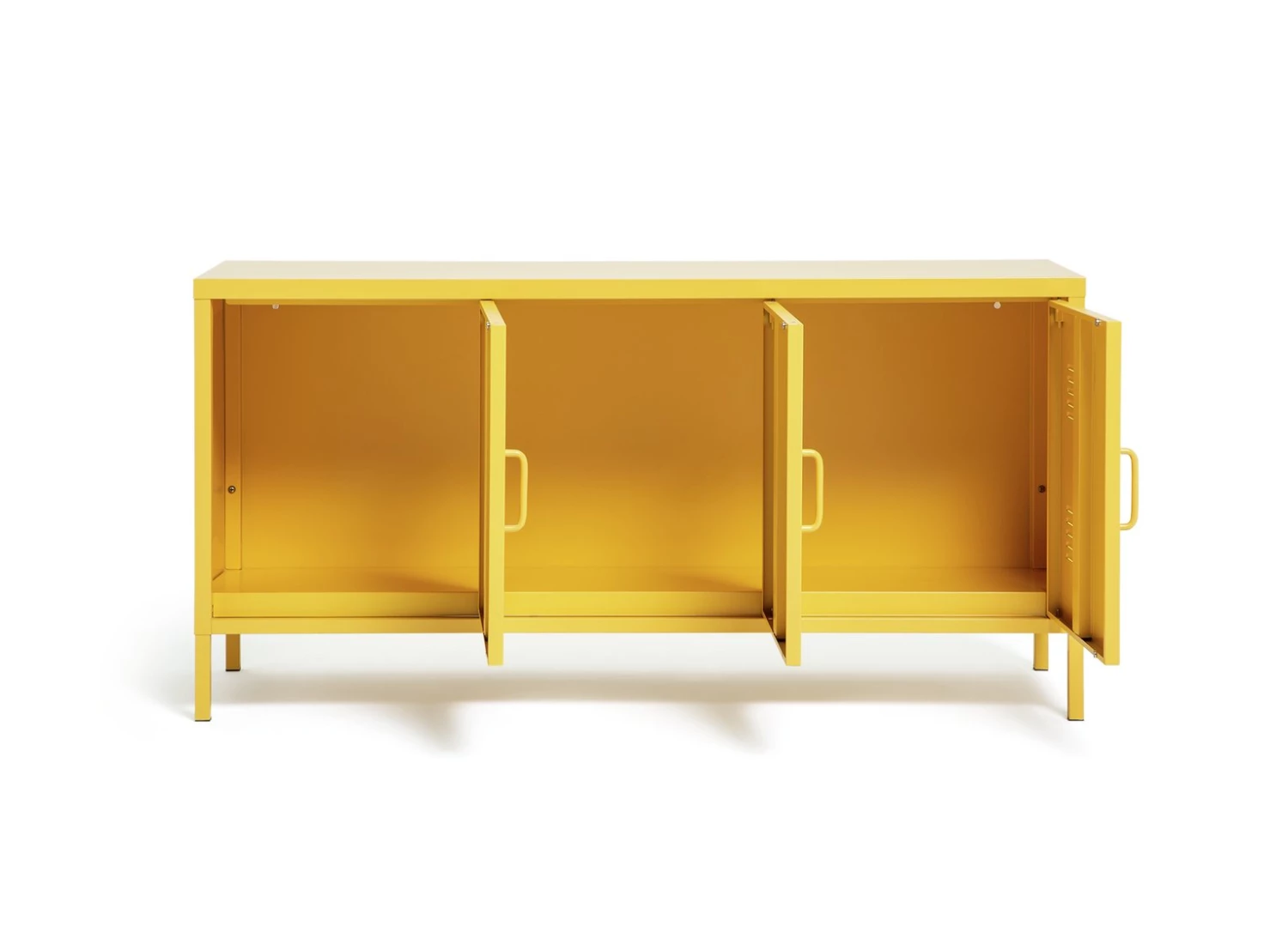 Shipping Included - Habitat 3 Door Locker Mustard Storage - Image 3
