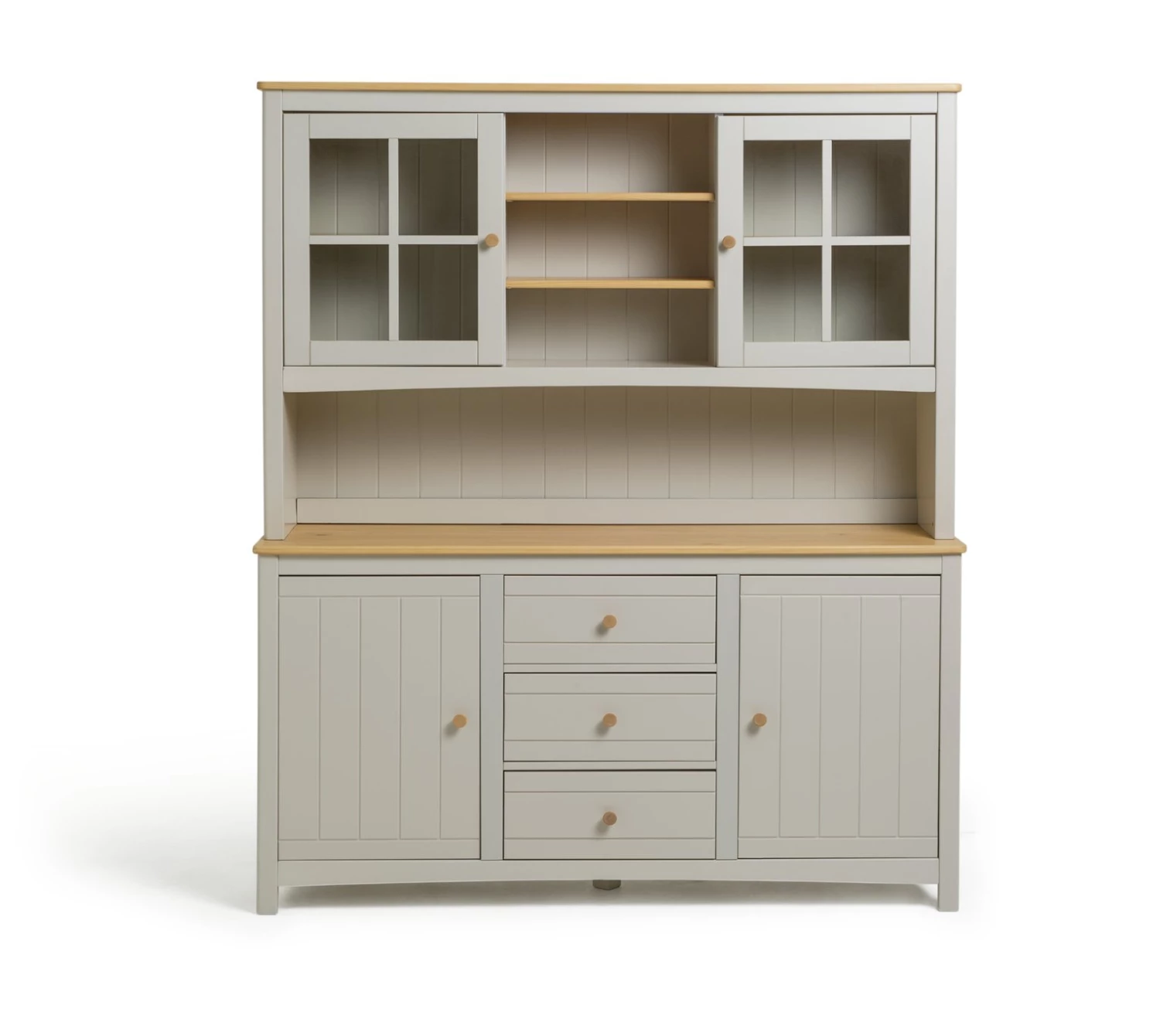 Discount - Habitat Bournemouth 4 Door 3 Drawer Sideboard Light Grey Sideboards - Image 4