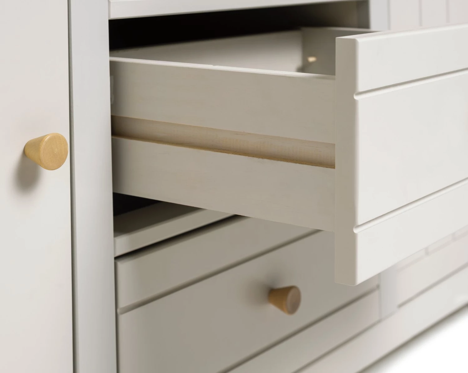 Discount - Habitat Bournemouth 4 Door 3 Drawer Sideboard Light Grey Sideboards - Image 7