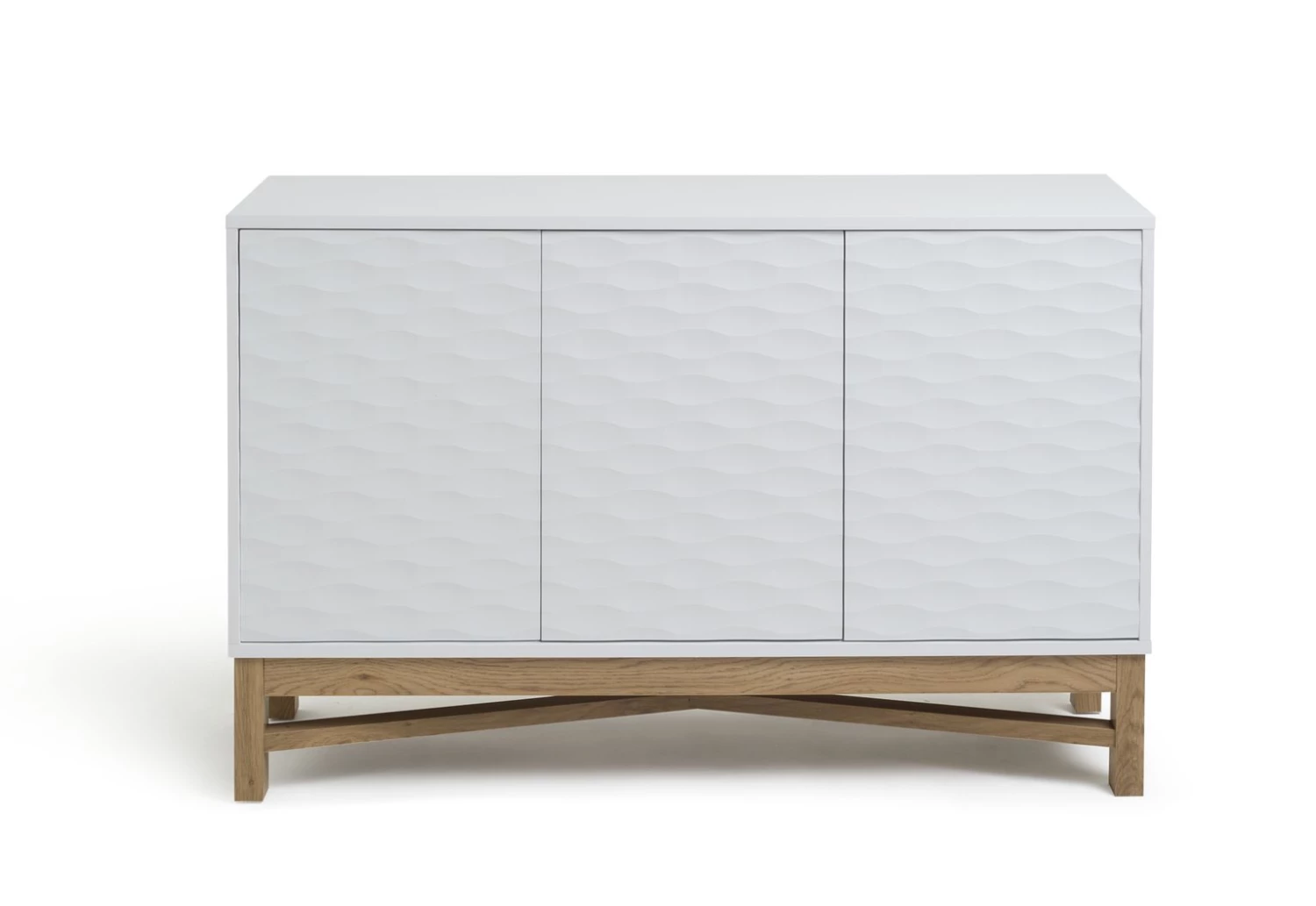 Best Price - Habitat Zander Textured Large Sideboard White/Oak Effect Sideboards - Image 3