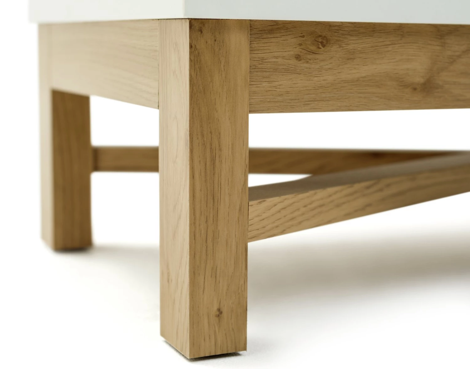 Best Price - Habitat Zander Textured Large Sideboard White/Oak Effect Sideboards - Image 7