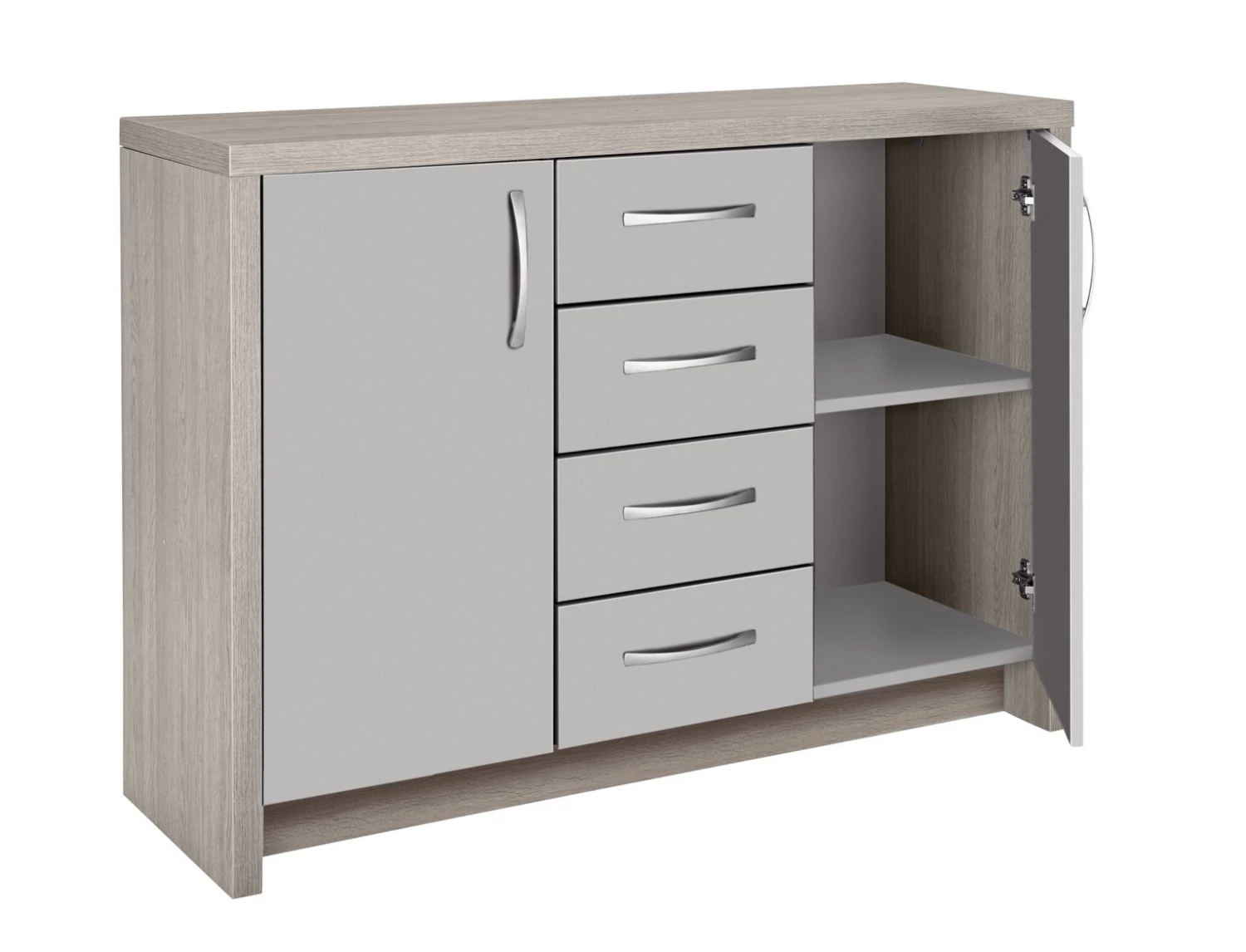 Flash Sale - Habitat Venice 2 Door 4 Drawer Sideboard Grey Sideboards - Image 5