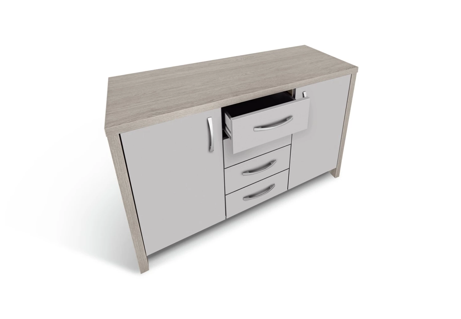 Flash Sale - Habitat Venice 2 Door 4 Drawer Sideboard Grey Sideboards - Image 7