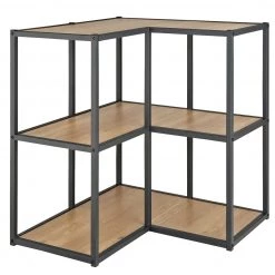 Free Shipping - Habitat Loft Living Short Corner Shelving Unit Light Oak Bookcases And Shelving