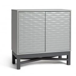 Discount - Habitat Zander Textured Small Sideboard Grey Storage