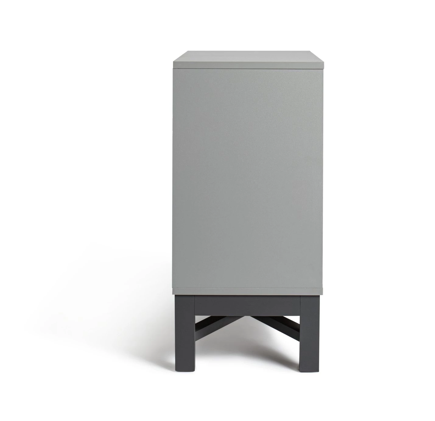 Discount - Habitat Zander Textured Small Sideboard Grey Storage - Image 3