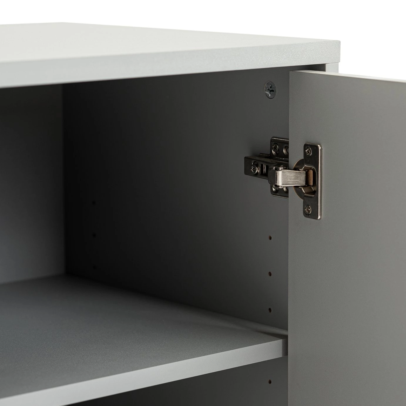 Discount - Habitat Zander Textured Small Sideboard Grey Storage - Image 5