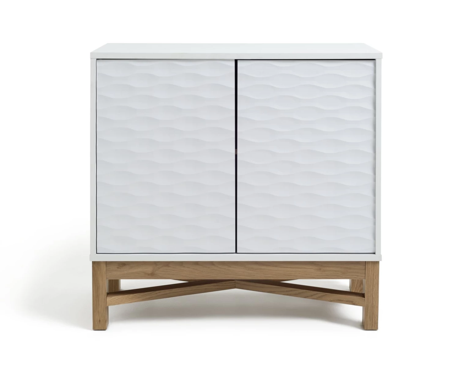 Discount - Habitat Zander Textured Small Sideboard Grey Storage - Image 9