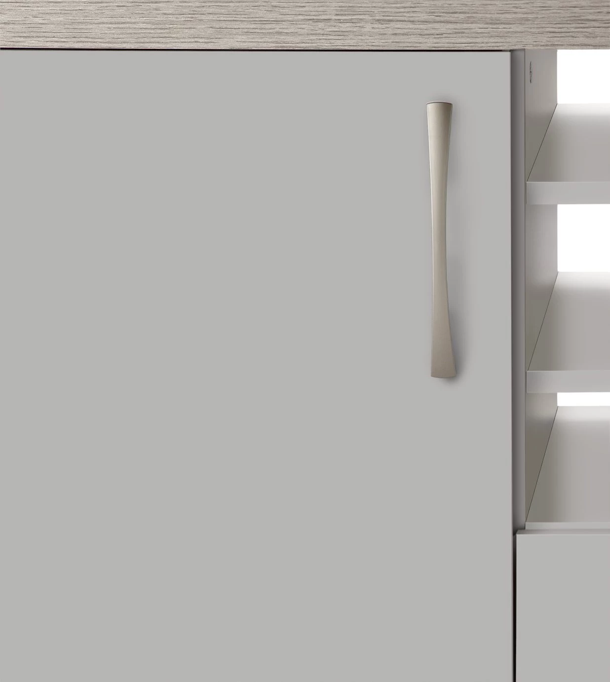 Discount - Habitat Venice 2 Door 1 Drawer Low Sideboard Grey Storage - Image 6