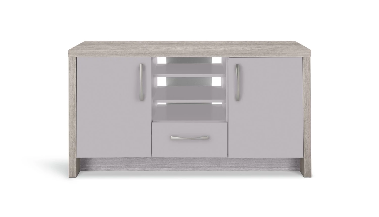 Discount - Habitat Venice 2 Door 1 Drawer Low Sideboard Grey Storage - Image 9