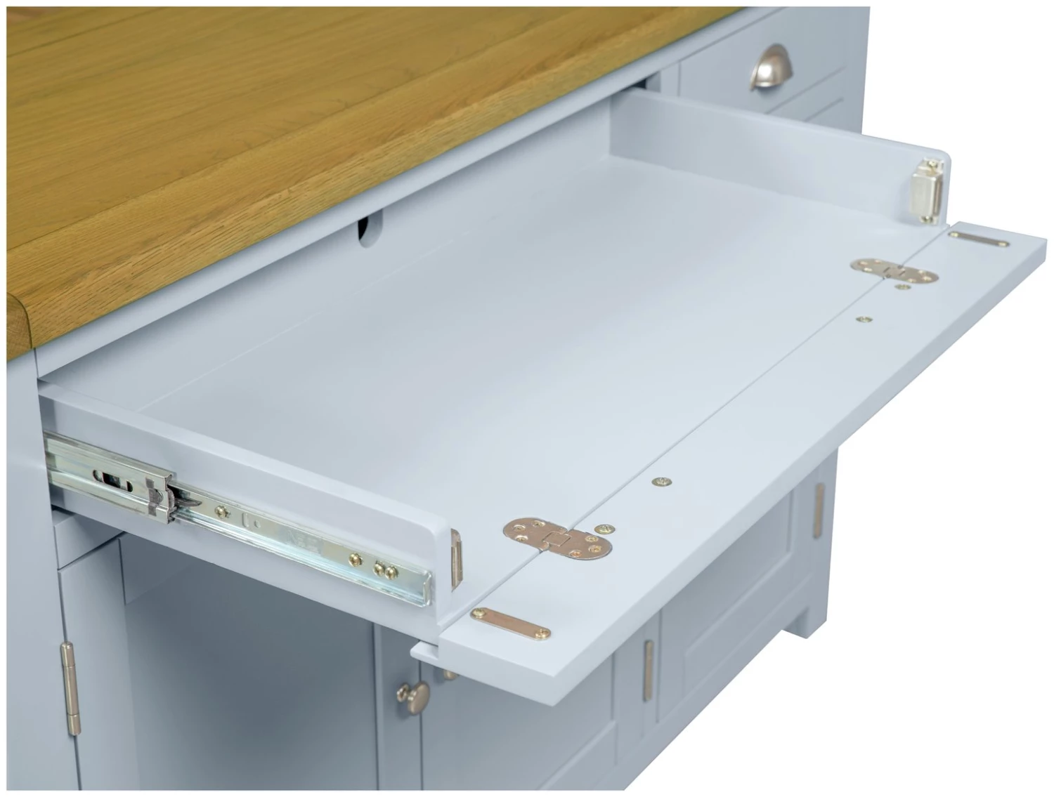 Best Price - Habitat Kent 3 Door 2 Drawer Sideboard Light Grey Sideboards - Image 4