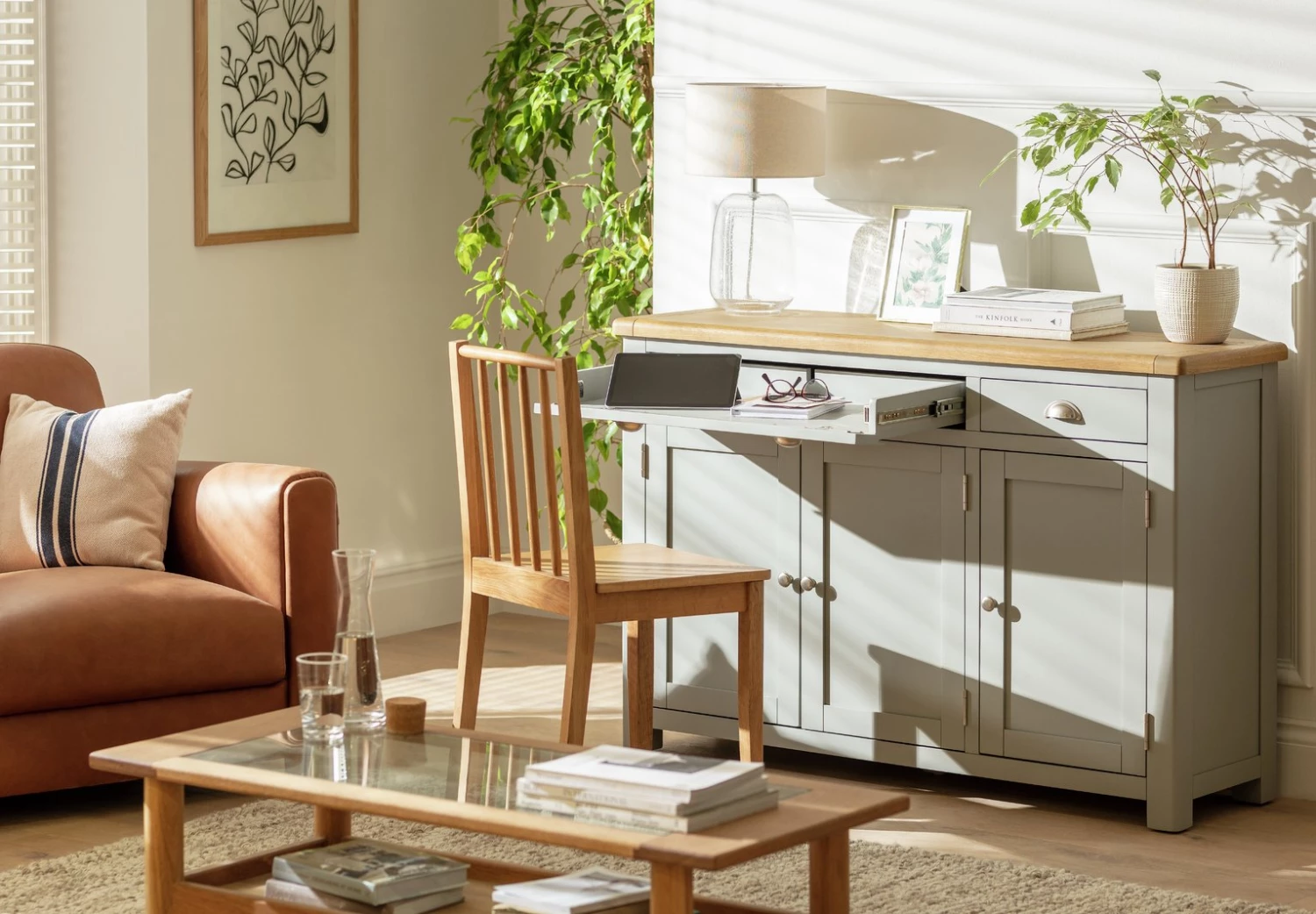 Best Price - Habitat Kent 3 Door 2 Drawer Sideboard Light Grey Sideboards - Image 8