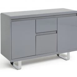 The Surprise Price - Habitat Sleigh 3 Door 1 Drawer Sideboard Grey Gloss Storage