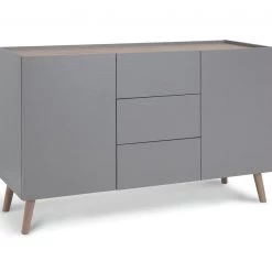 The Surprise Price - Habitat Skandi 2 Door 3 Drawer Sideboard Grey Two Tone Sideboards