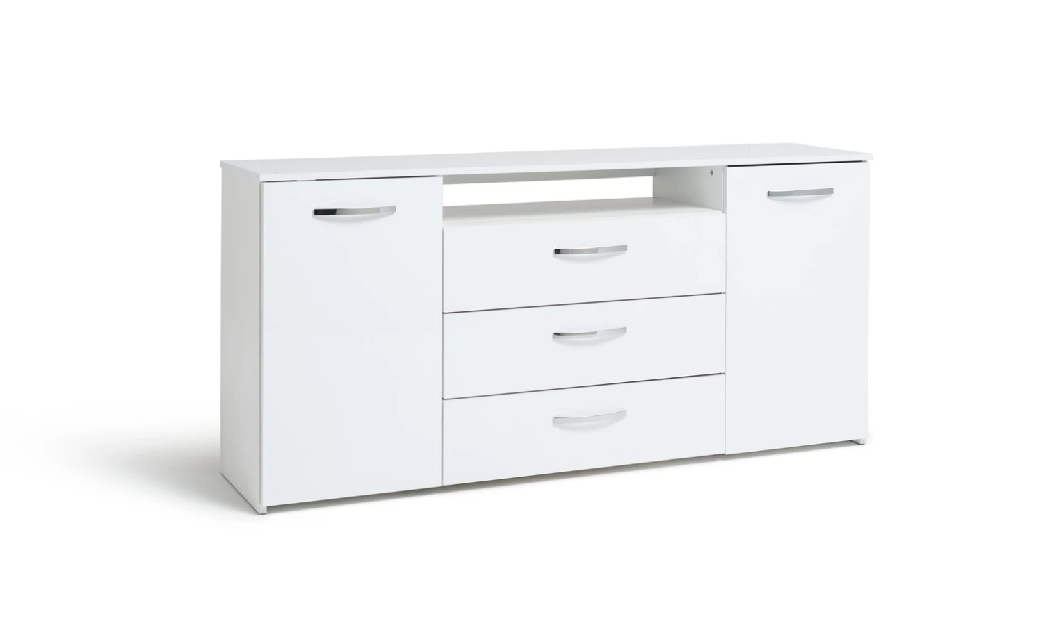 Flash Sale - Habitat Hayward 2 Door 3 Drawer Sideboard White Gloss Sideboards