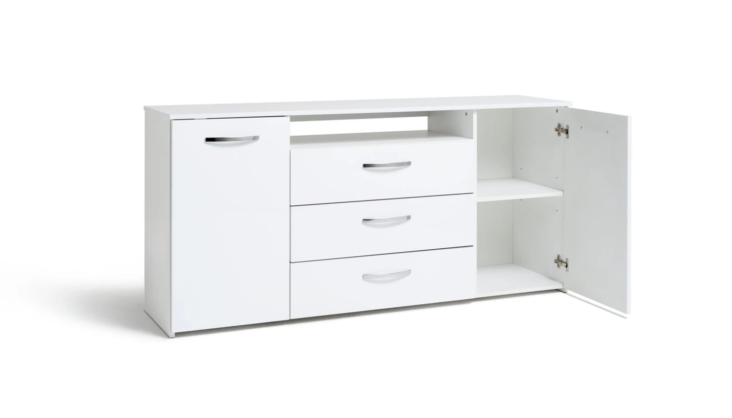 Flash Sale - Habitat Hayward 2 Door 3 Drawer Sideboard White Gloss Sideboards - Image 5