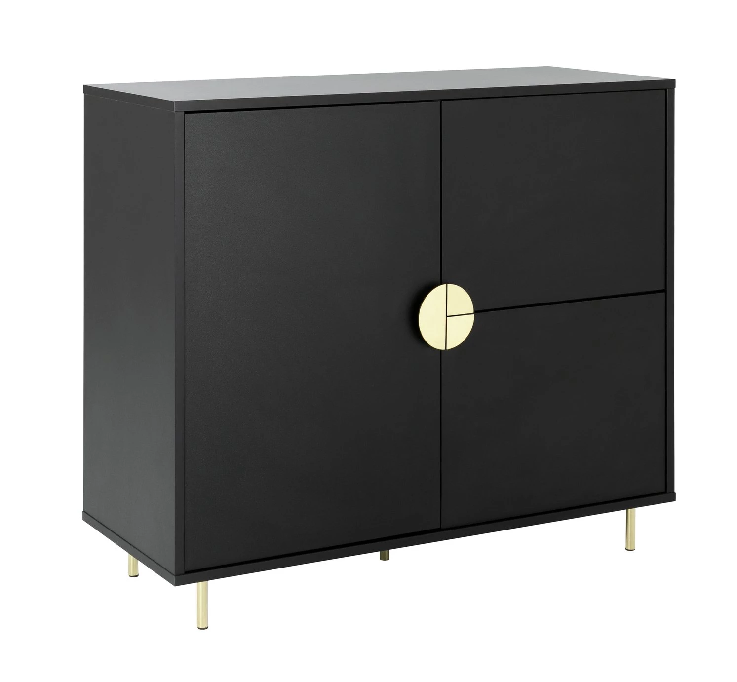 Discount - Habitat Nara 3 Door Drinks Cabinet Black Sideboards - Image 4