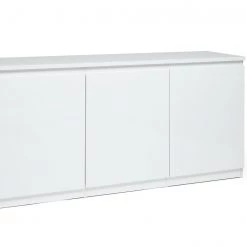 Free Shipping - Habitat Jenson 3 Door Sideboard White White Gloss Sideboards
