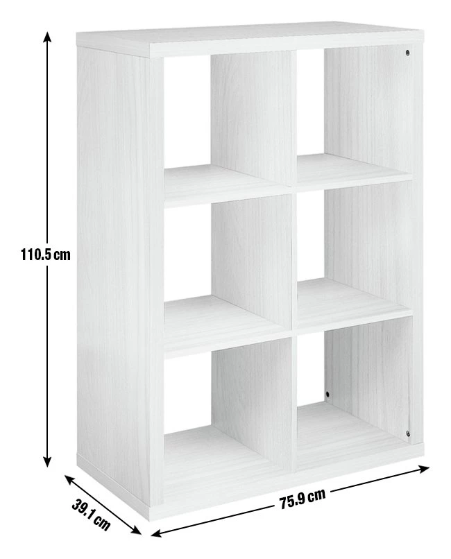 Best Price - Habitat Squares Plus 6 Cube Storage Unit Oak Effect Cube Storage Units - Image 5