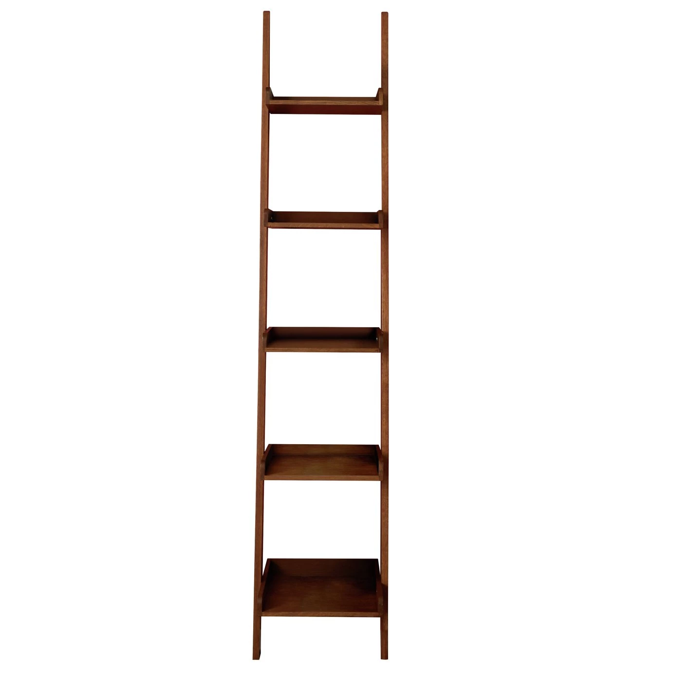 The Surprise Price - Habitat Jessie Tall & Narrow Ladder Shelf Walnut Veneer Bookcases And Shelving